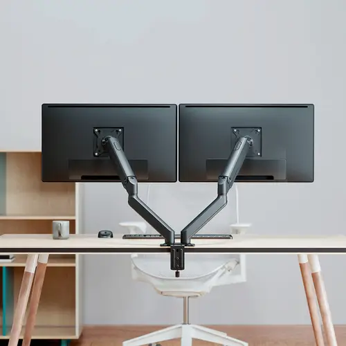 AISENS Soporte de Mesa Eco Contrapeso Giratorio e Inclinable para Monitor TV 9kg  3 Pivotes  2 Brazos  de 17 32  Negro - Imagen 4