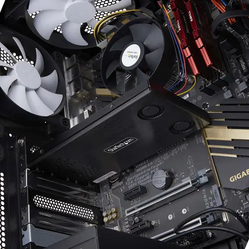 Tarjeta Rack Móvil de 2 Bahías para SSD NVMe M.2 a PCIe x8 - Requiere Bifurcación - Bahías de Intercambio en Caliente - Instalación sin Herramientas - Imagen 7