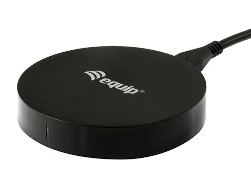 245500 cargador de dispositivo móvil Smartphone Negro USB Cargador inalámbrico Carga rápida Interior - Imagen 6