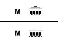 Yellow Cable for Ethernet, Straight-through, RJ-45, 1.8m cable de red Amarillo 1,8 m