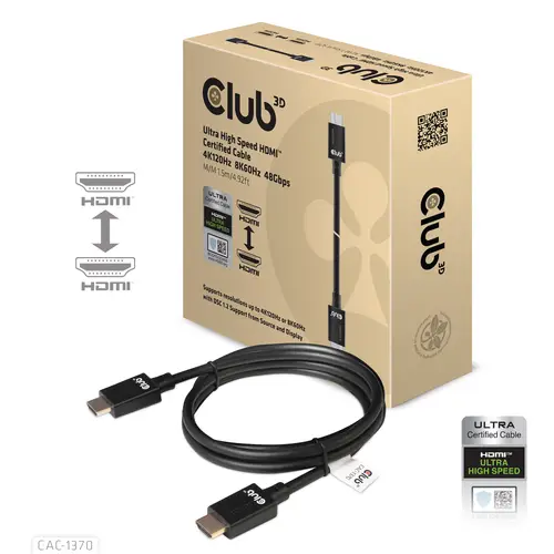CAC-1370 cable HDMI 1,5 m HDMI tipo A (Estándar) Negro - Imagen 1