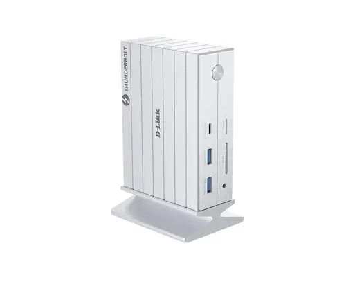 DUF-E01/E base para portátil y replicador de puertos Alámbrico Thunderbolt 4 Blanco - Imagen 2