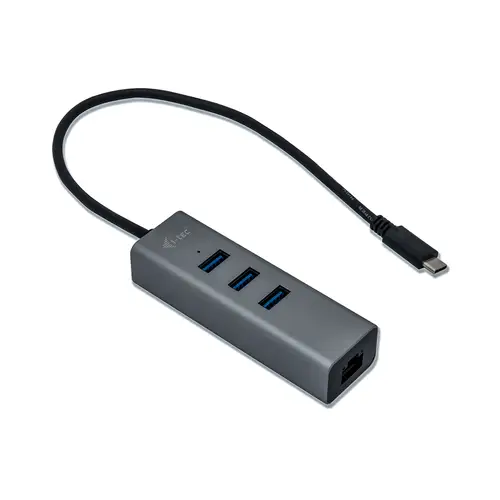 Metal USB-C HUB 3 Port + Gigabit Ethernet Adapter - Imagen 2