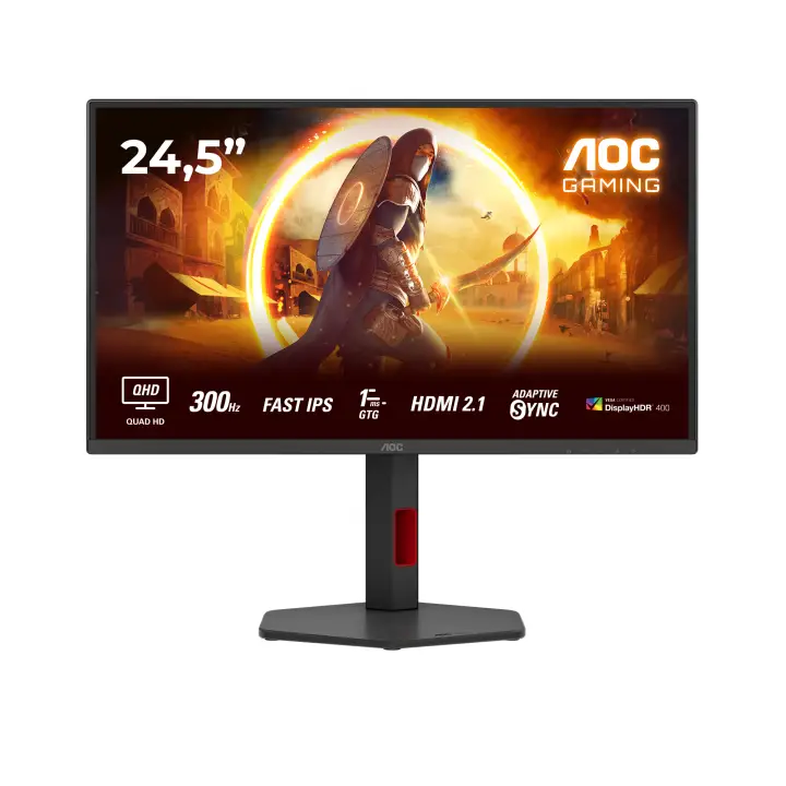 G4 Q25G4SR pantalla para PC 62,2 cm (24.5") 2560 x 1440 Pixeles Quad HD LED Negro, Rojo