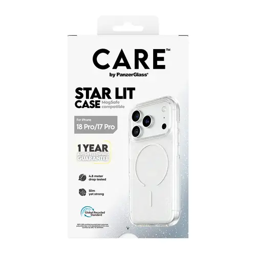 CARE by ® Star Lit Case w. MagSafe iPhone 18 Pro | 17 Pro funda para teléfono móvil Transparente - Imagen 3