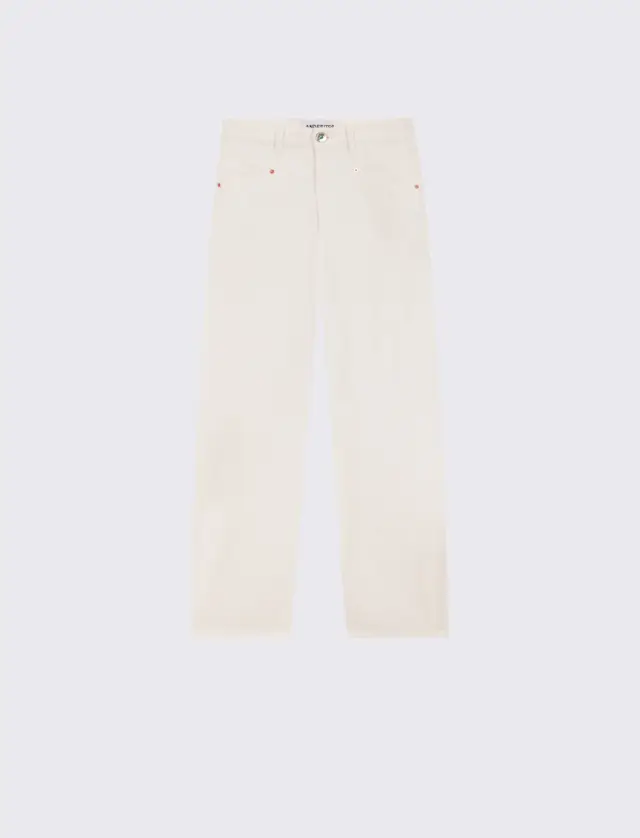 JEANS SAGESSE CORD OFF-WHITE