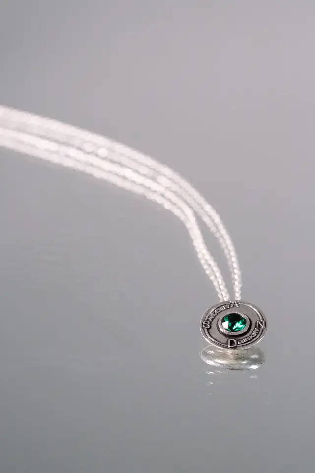 Collar Boussole Plata