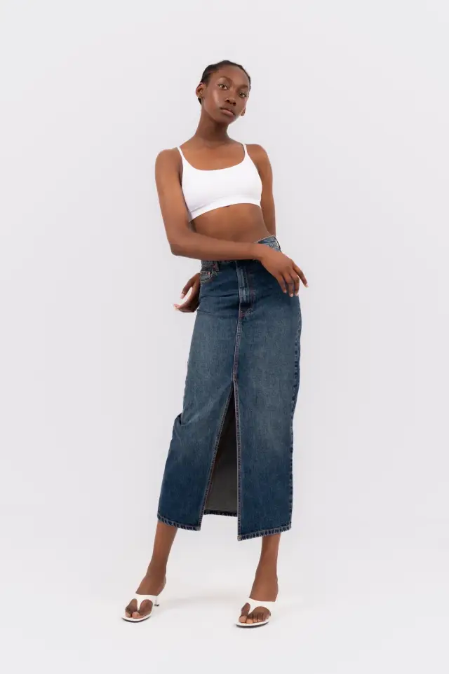 SKIRT DEJÀ VU DARK BLUE