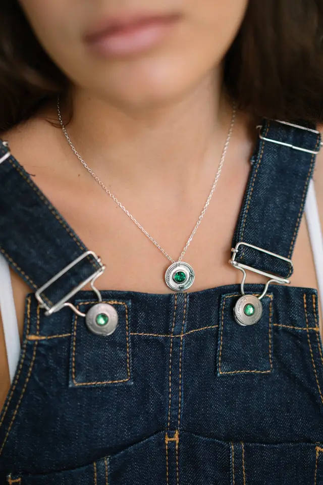 Collar Boussole Plata