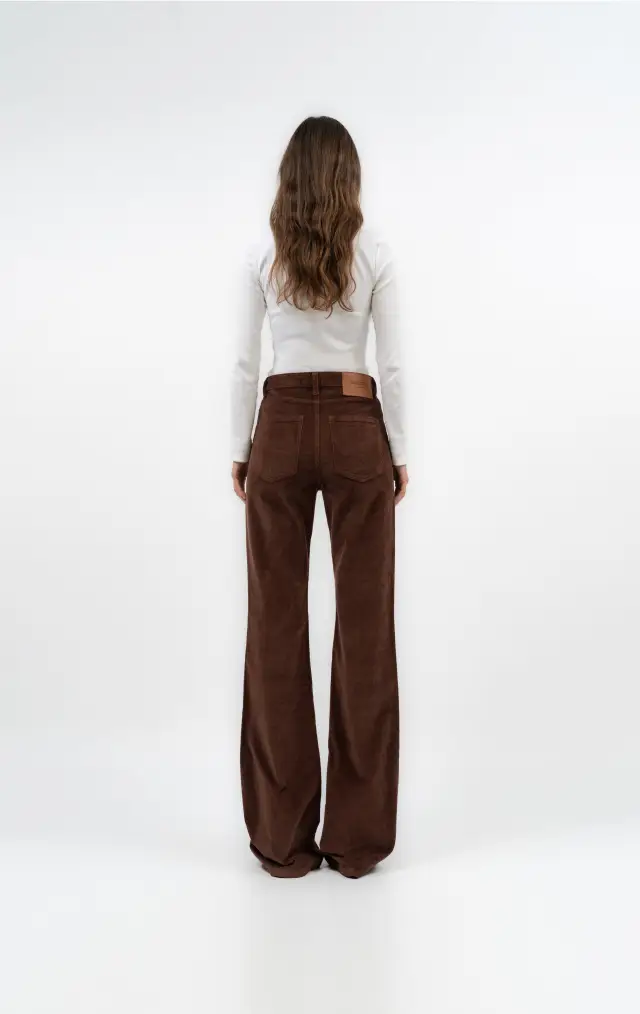 JEANS LE SOLEIL CORD CHOCOLAT