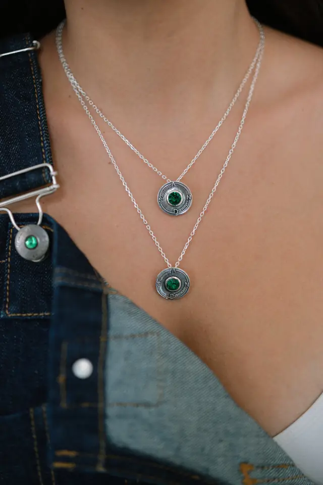 Collar Boussole Plata