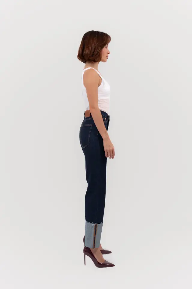 JEANS SIXTY TURN-UP DARK BLUE