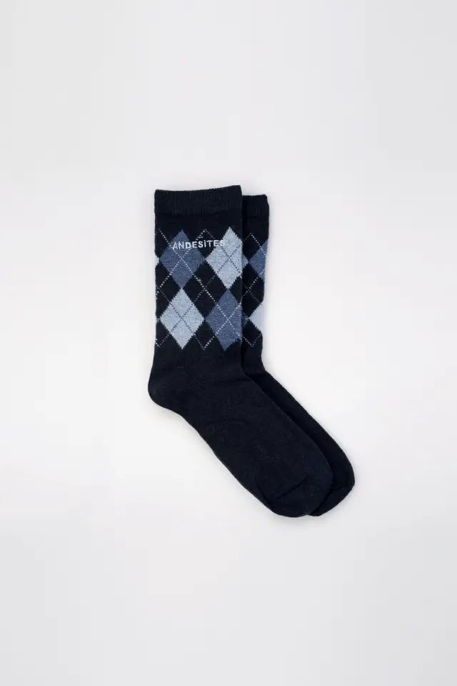 SOCK DIAMOND NAVY BLUE