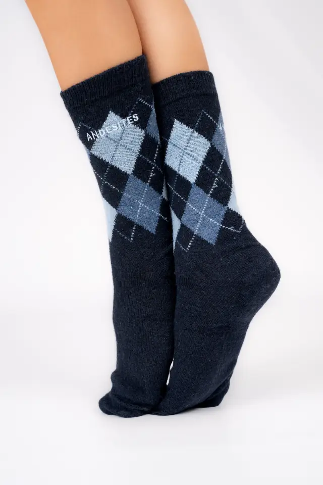 SOCK DIAMOND NAVY BLUE