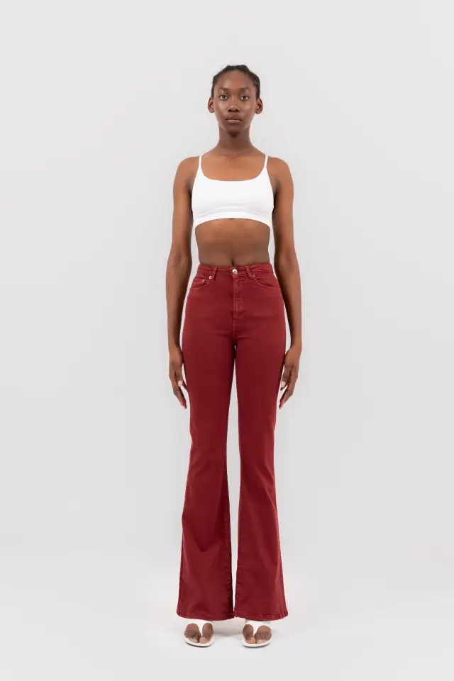 JEANS LE SOLEIL BURGUNDY
