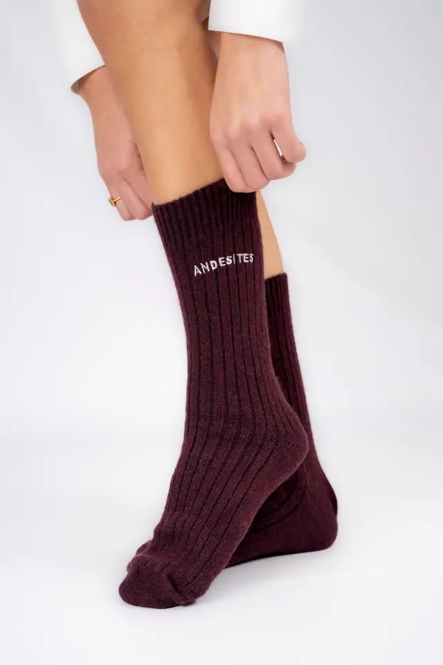 SOCK BURGUNDY