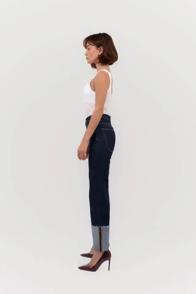 JEANS SIXTY TURN-UP DARK BLUE