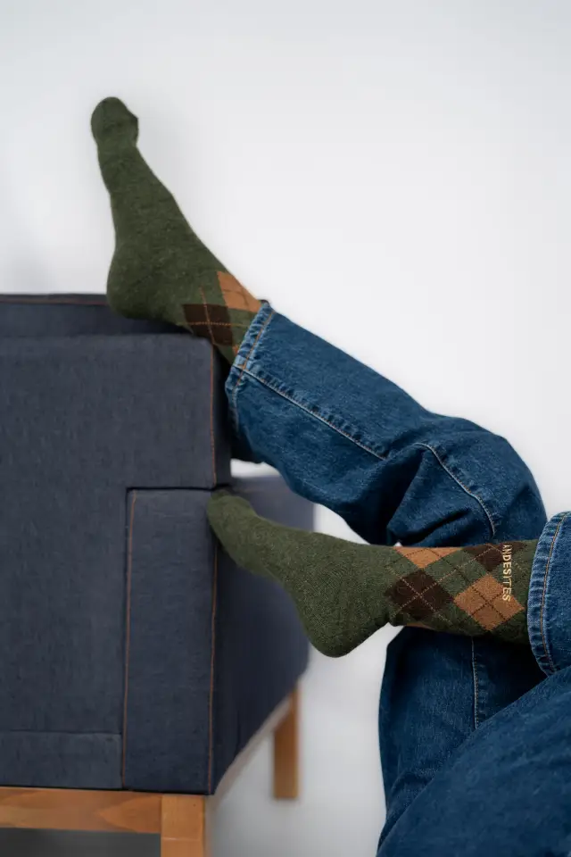 SOCK DIAMOND GREEN