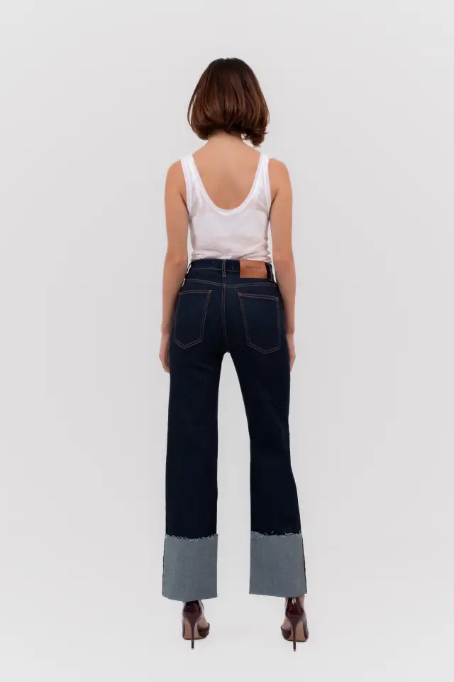 JEANS SIXTY TURN-UP DARK BLUE