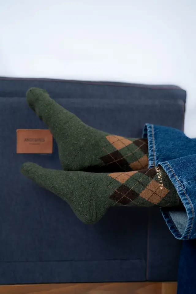 SOCK DIAMOND GREEN