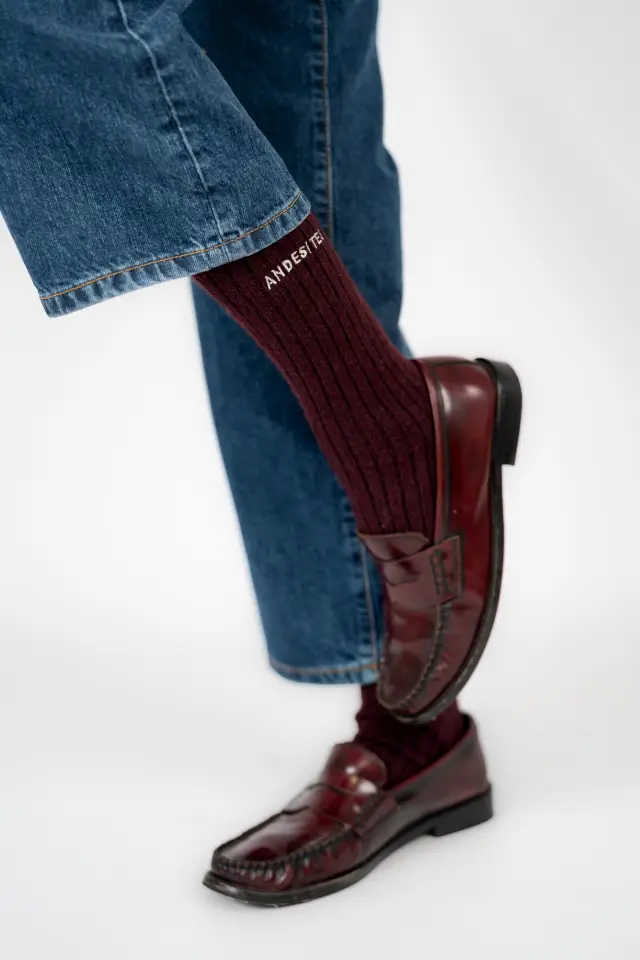 SOCK BURGUNDY
