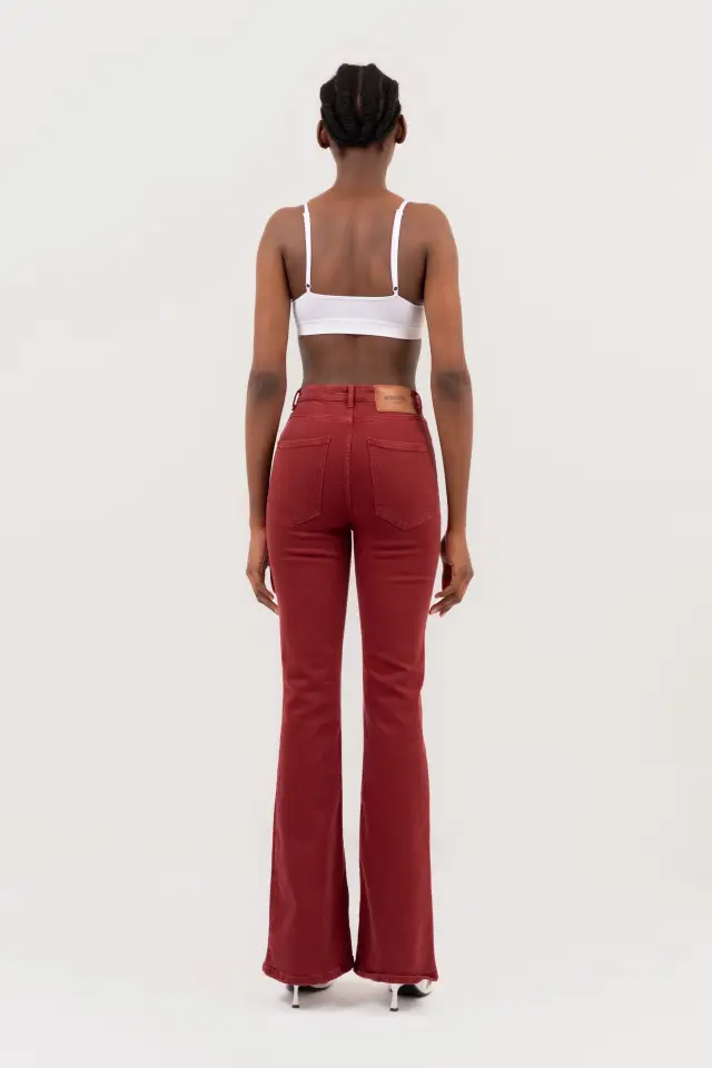 JEANS LE SOLEIL BURGUNDY