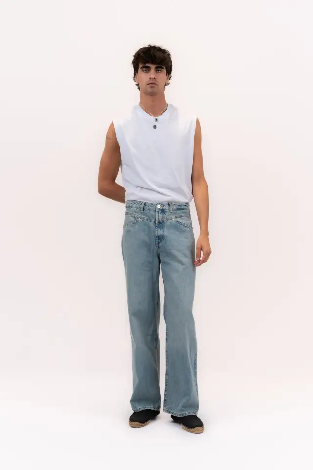 JEANS SAGESSE VINTAGE BLUE MAN
