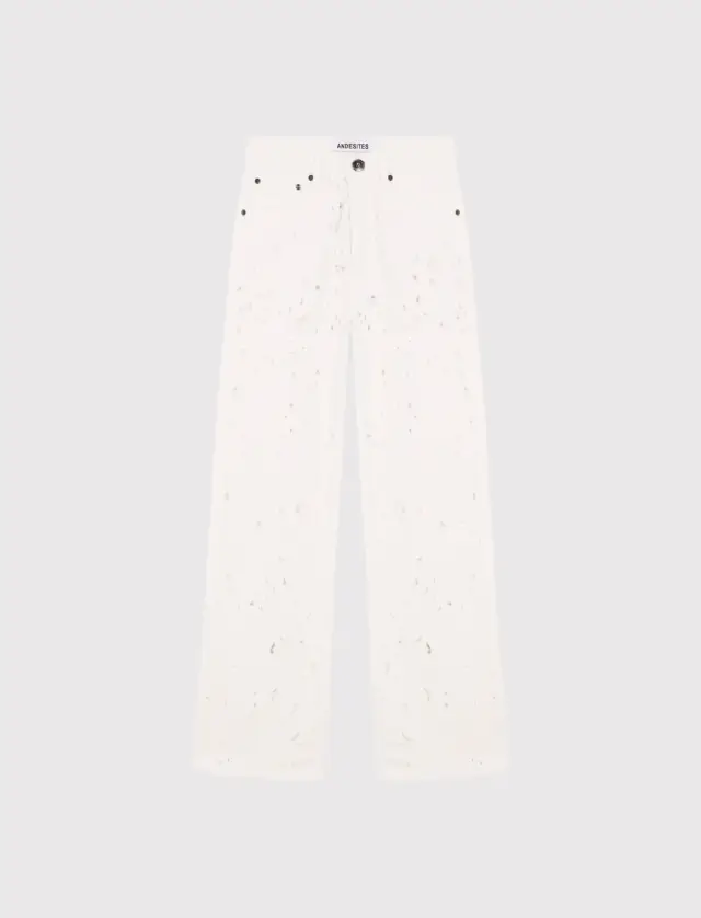 JEANS LE MARAIS OFF-WHITE