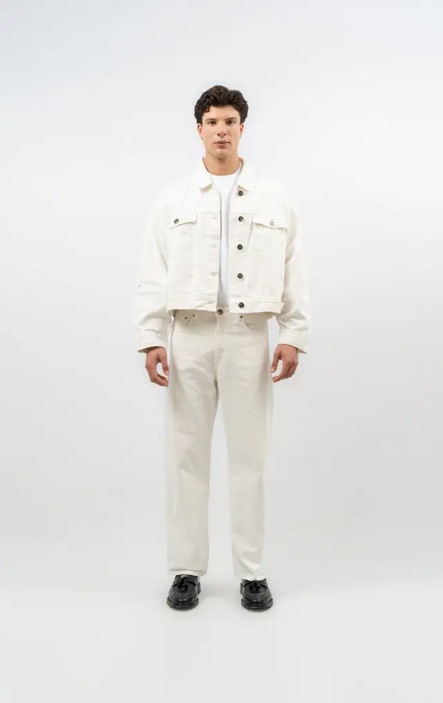JEANS LE MARAIS OFF-WHITE