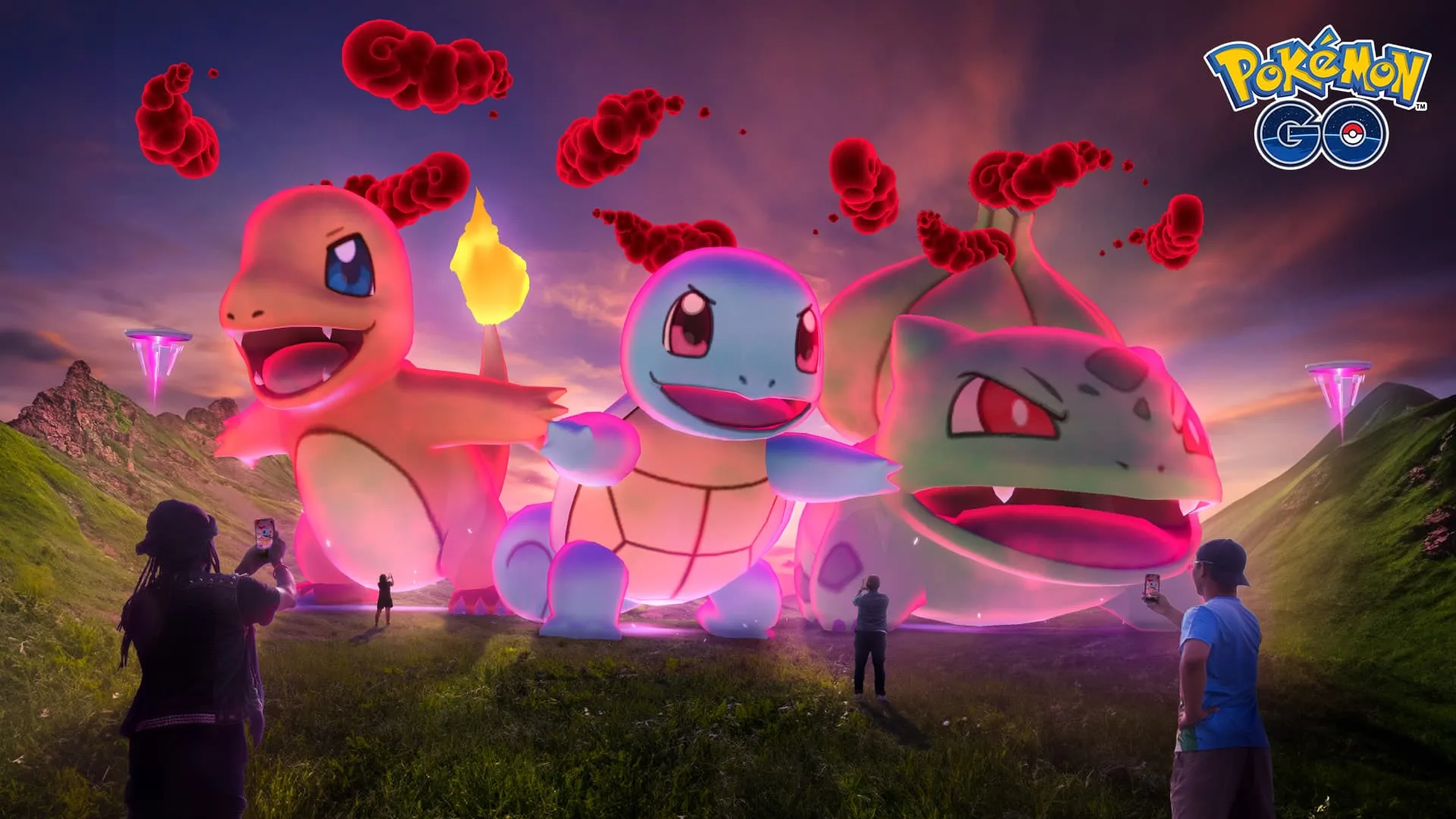 Dynamax Articuno, Zapdos, and Moltres during Max Monday